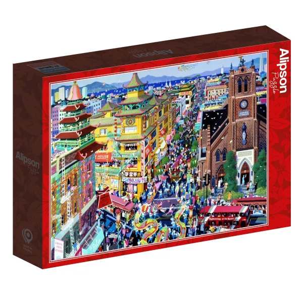 Alipson Puzzle San Francisco - China Town* Villes Et Villages|États-Unis Et Canada