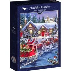 Bluebird Puzzle Santa And Sleigh*Femme Noël|Cottages Et Châlets