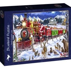 Bluebird Puzzle Santa Express Usa*Femme Animaux De La Forêt|Noël