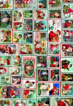 Grafika Santa Stamps*Femme Noël|Collages