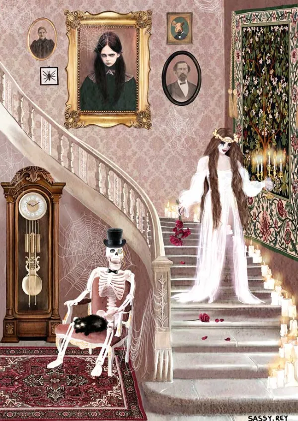 Magnolia Sarah Reyes - Ghost Bride*Femme Déco Et Objets|Halloween