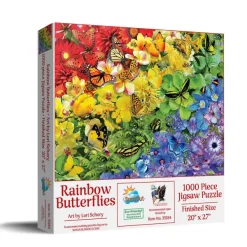 SunsOut Schory Lori - Arc-en-Ciel de Papillons* Déco Et Objets|De 1 000 Pièces