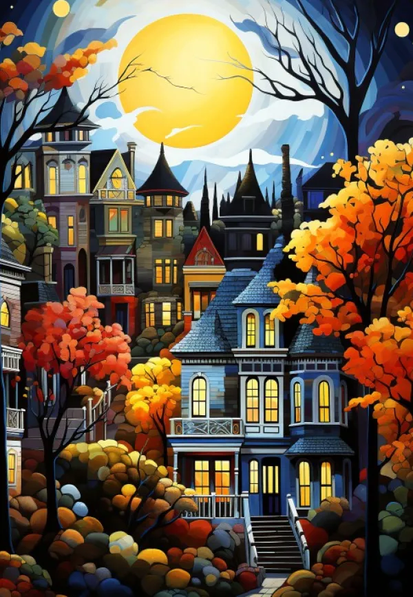 Alipson Puzzle Serene Village* Villes Et Villages|De 1 000 Pièces