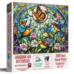 SunsOut Sg Oiseaux Chanteurs Et Papillons* Oiseaux|De 1 000 Pièces