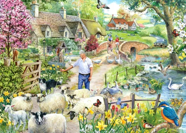 HOP - House of Puzzles Shepherd'S Lane* Animaux De La Ferme|De 1 000 Pièces