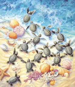 SunsOut Sherry Vintson - Green Turtle Hatchlings* Animaux Marins|De 500 À 999 Pièces