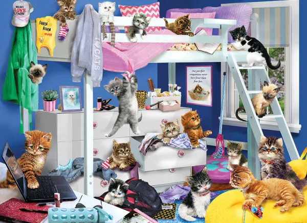 Cobble Hill Soirée Pyjama pour Chatons*Femme Chats|Humour, Satire Et Wasgij