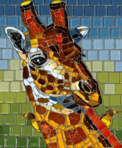 SunsOut Stained Glass Giraffe* Animaux Sauvages|De 1 000 Pièces