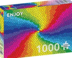 Enjoy Puzzle Stained Glass Rainbow Burst* Déco Et Objets|Art