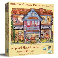 SunsOut Steve Crisp - Steve Crisp - Autumn Country House* Forme|Rétros Et Nostalgie