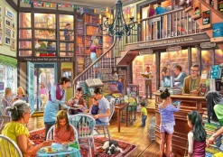 Bluebird Puzzle Steve Crisp - Bookshop Tearoom*Femme De 2 000 Pièces|De 2 000 Pièces