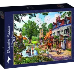 Bluebird Puzzle Steve Crisp - A Village in Summer* Rétros Et Nostalgie|Villes Et Villages