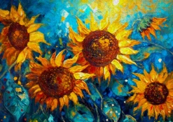 Enjoy Puzzle Sunflowers Reunion* Déco Et Objets|Forêts, Fleurs Et Jardins