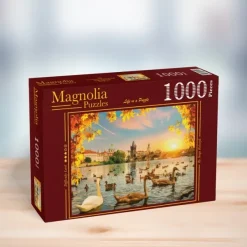 Magnolia Swans near Charles Bridge* Animaux Marins|Villes Et Villages