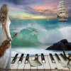 Art Puzzle Symphonie Marine*Femme Bateaux|Musique, Danse, Instruments