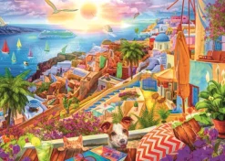 Trefl Tea Time : Visite De Santorin* De 1 000 Pièces|De 1 000 Pièces