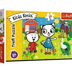 Trefl The Adventures of Kitty Feline*Enfant Puzzles Pour Enfants|Dès 4 Ans : 21 À 30 Pièces