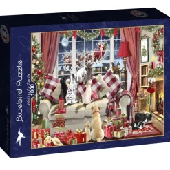Bluebird Puzzle The Macneil Studio - En Attendant le Père Noël*Femme Chiens|Noël
