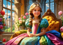 Alipson Puzzle The Princess on her Throne*Enfant Puzzles Pour Enfants|Châteaux Et Palaces