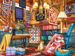 SunsOut The Quilt Lodge* Chats|Déco Et Objets
