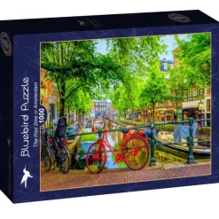 Bluebird Puzzle The Red Bike in Amsterdam* Autres Pays D'Europe|Villes Et Villages