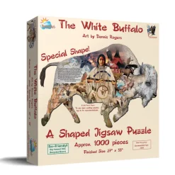 SunsOut The White Buffalo* Forme|Animaux Sauvages