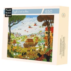 Puzzle Michèle Wilson Thomas Alain - Puzzle en Bois Découpé à la Main - Arche De Noé*Enfant Puzzles Adultes|Puzzles Pour Enfants