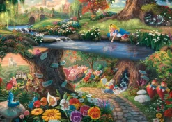 Schmidt Spiele Thomas Kinkade - Disney - Alice au Pays des Merveilles*Enfant Puzzles Pour Enfants|De 1 000 Pièces