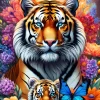 Alipson Puzzle Tigres - Collection Amour Maternel* Animaux Sauvages|De 1 000 Pièces