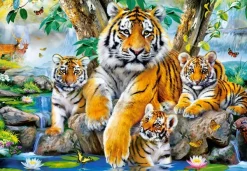 Castorland Tigres au Fil de l'Eau* Tigres|Animaux Sauvages