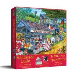 SunsOut Tom Wood - Handmade Quilts* Rétros Et Nostalgie|De 1 000 Pièces