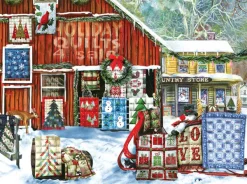 SunsOut Tom Wood - Holiday Quilts* Rétros Et Nostalgie|De 1 000 Pièces