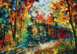Art Puzzle Train* Trains|Forêts, Fleurs Et Jardins
