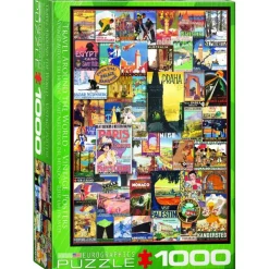 Eurographics Travel around the World - Vintage Posters* Rétros Et Nostalgie|Collages