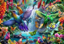Bluebird Puzzle Tropical Hummingbirds* Oiseaux|Forêts, Fleurs Et Jardins