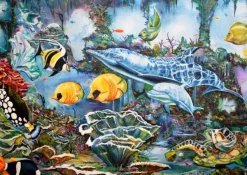 Bluebird Puzzle Underwater World* Dauphins|Animaux Marins