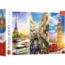 Trefl Une Journée à travers l'Europe* De 4 000 À 5 000 Pièces|De 4 000 À 5 000 Pièces