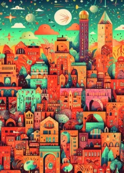 Alipson Puzzle Une Ville Etonnante* Villes Et Villages|De 500 À 999 Pièces