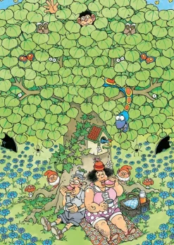 Jumbo Van Haasteren Jan - Jan Van Haasteren - Goûter Sous l'Arbre Enchanté*Femme Animaux De La Forêt|Déco Et Objets