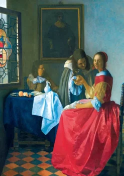 Bluebird Puzzle Vermeer Johannes - Vermeer- The Girl with the Wine Glass, 1659* Art|De 1 000 Pièces