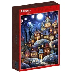 Alipson Puzzle Village Sous la Lune* Villes Et Villages|De 1 000 Pièces