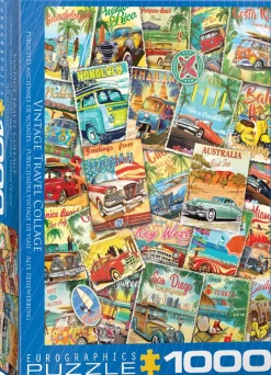 Eurographics Vintage Travel Collage* Voitures, Motos Et Camions|Rétros Et Nostalgie