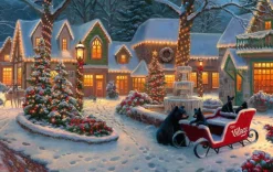 SunsOut Visiteurs du Village*Femme Noël|Villes Et Villages