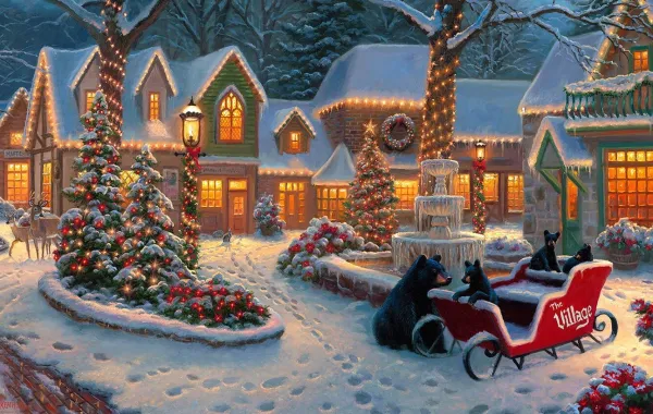 SunsOut Visiteurs du Village*Femme Noël|Villes Et Villages