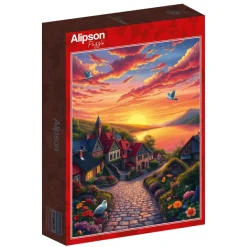 Alipson Puzzle Vue sur le Lac* Villes Et Villages|Forêts, Fleurs Et Jardins
