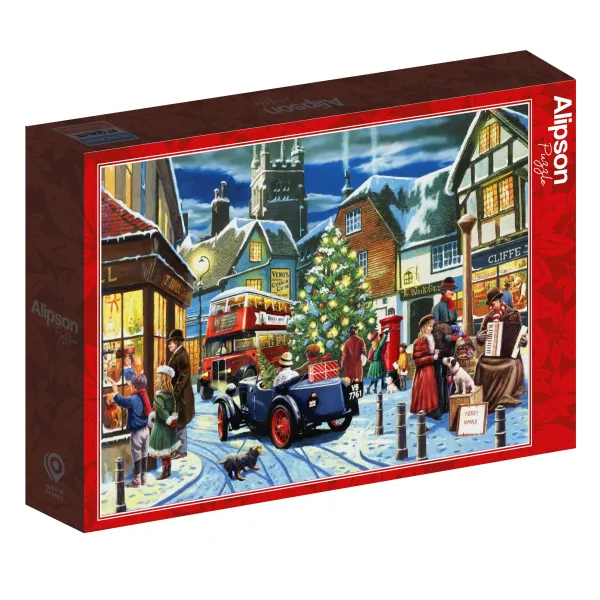 Alipson Puzzle Walch Kevin - Rues à Noël*Femme De 1 500 Pièces|De 1 500 Pièces