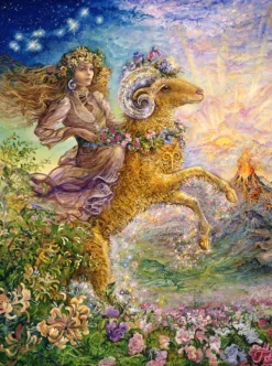 Grafika Wall Joséphine - Signe du Zodiaque - Bélier*Femme De 2 000 Pièces|De 2 000 Pièces