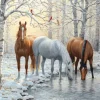Cobble Hill Winter Trio* Chevaux|De 1 000 Pièces