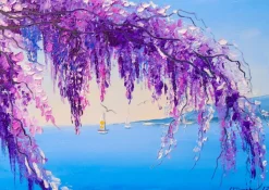 Enjoy Puzzle Wisteria by the Sea* Plages Et Îles De Rêve|Forêts, Fleurs Et Jardins