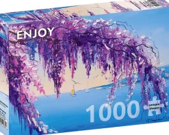 Enjoy Puzzle Wisteria by the Sea* Plages Et Îles De Rêve|Forêts, Fleurs Et Jardins
